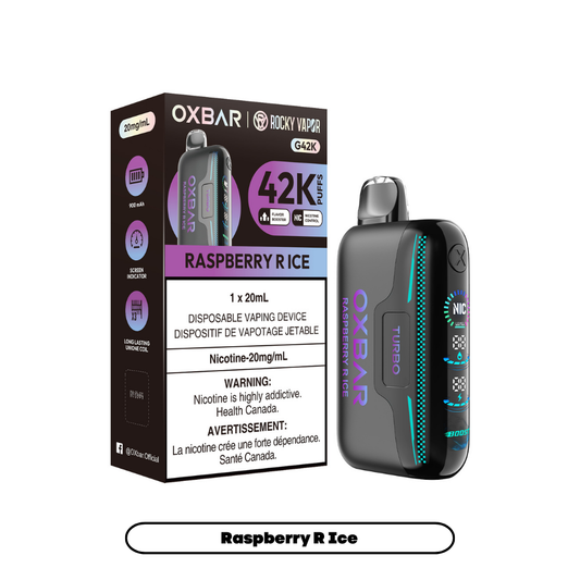 Rocky Vapor Oxbar G42K - Raspberry R Ice (4pc/Carton) [Federal]
