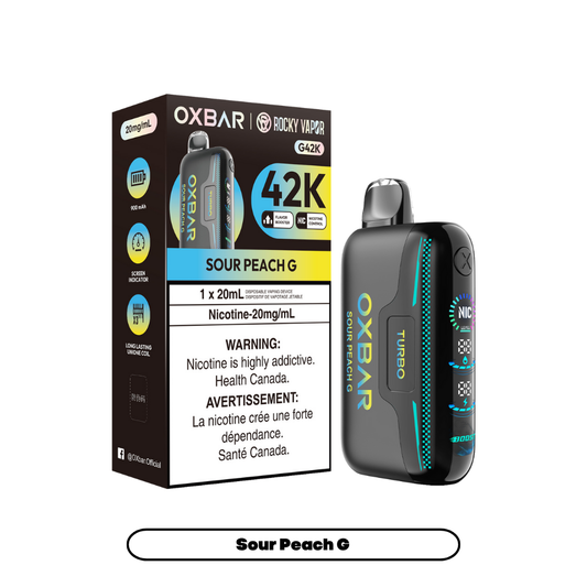 Rocky Vapor Oxbar G42K - Sour Peach G (4pc/Carton) [Federal]