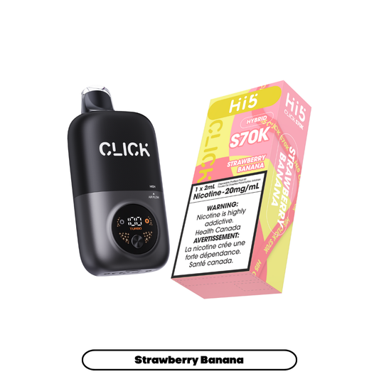 Hi5 Click S70k -  Strawberry Banana (4pc/Carton) {Starter Kit} [Federal]