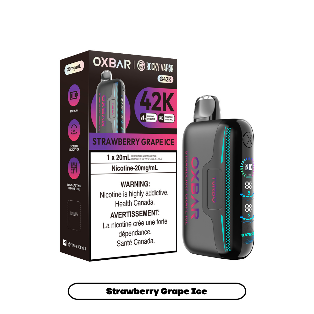 Rocky Vapor Oxbar G42K - Strawberry Grape Ice (4pc/Carton) [Federal]