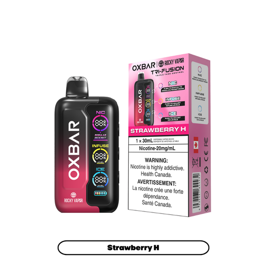 Rocky Vapor Oxbar Tri Fusion - Strawberry H (5pc/Carton) [Federal]