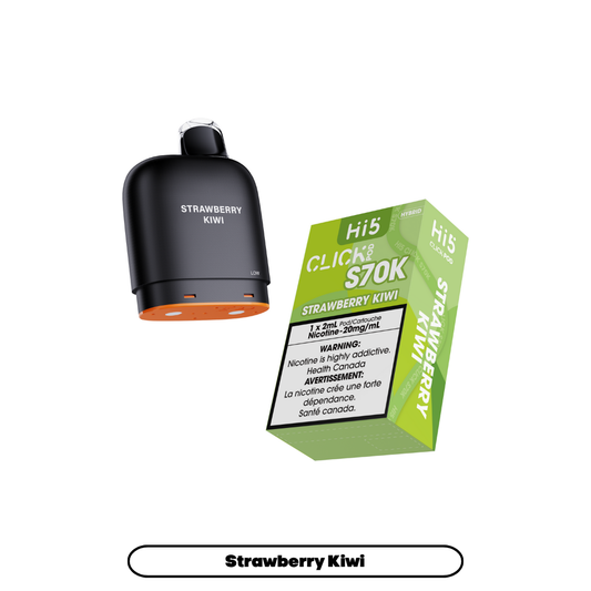 Hi5 Click S70k -  Strawberry Kiwi (4pc/Carton) {Prefilled Pods} [Federal]