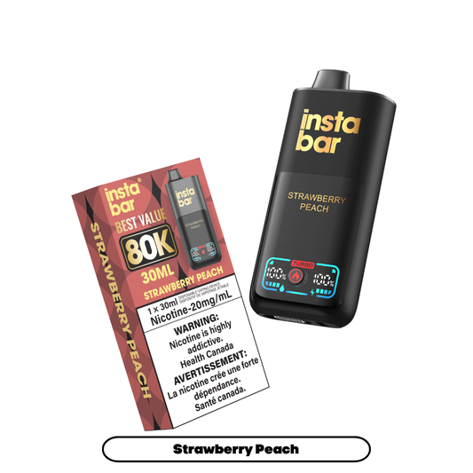 Insta Bar 80K - Strawberry Peach (4pc/Carton) [Federal]