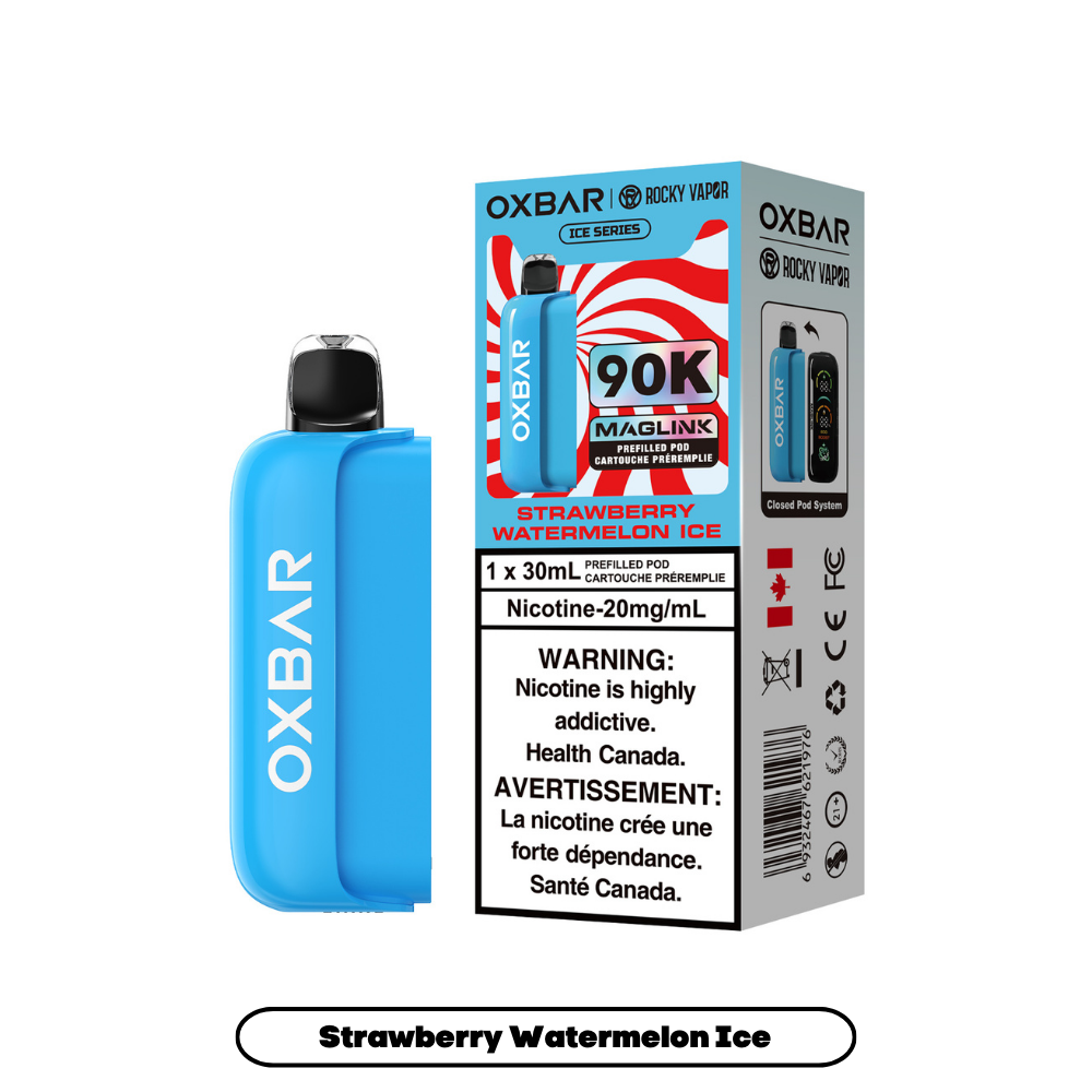 Rocky Vapor Oxbar Maglink - Ice Series - Strawberry Watermelon Ice (4pc/Carton) [Federal] {Prefilled Pods}