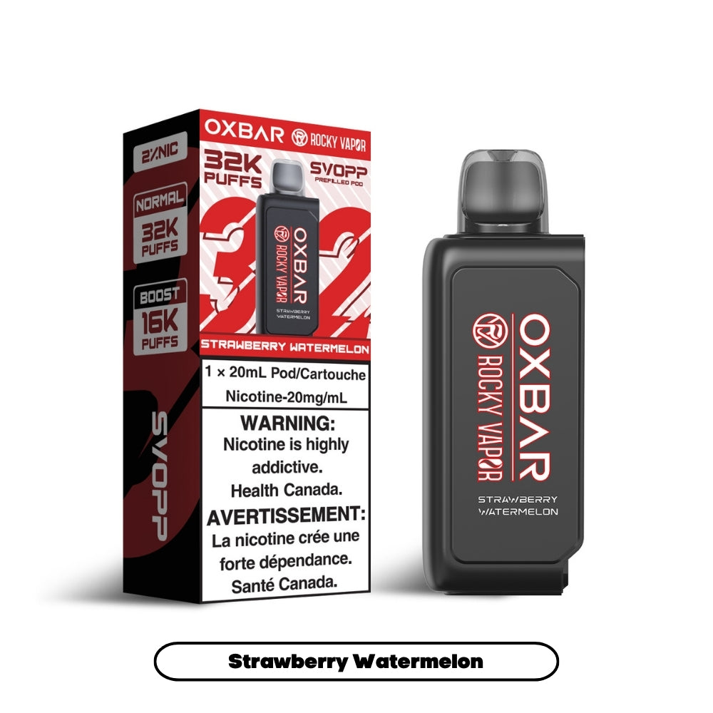 Svopp Rocky Vapor Oxbar [Prefilled Pods] 32K - Strawberry Watermelon (4pc/Carton) [Federal]