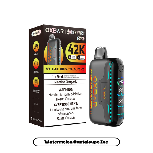 Rocky Vapor Oxbar G42K - Watermelon Cantaloupe Ice (4pc/Carton) [Federal]