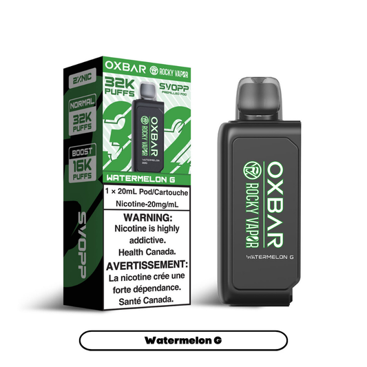 Svopp Rocky Vapor Oxbar [Prefilled Pods] 32K - Watermelon G (4pc/Carton) [Federal]