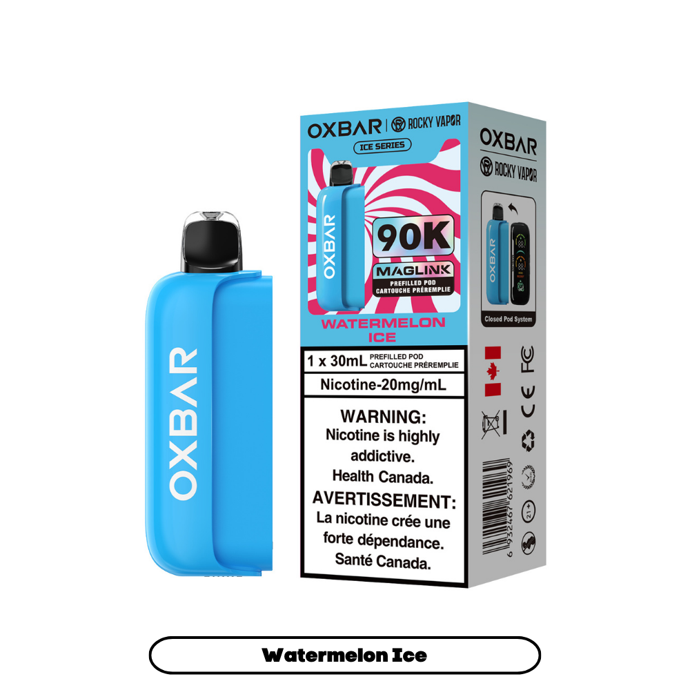 Rocky Vapor Oxbar Maglink - Ice Series - Watermelon Ice (4pc/Carton) [Federal] {Prefilled Pods}